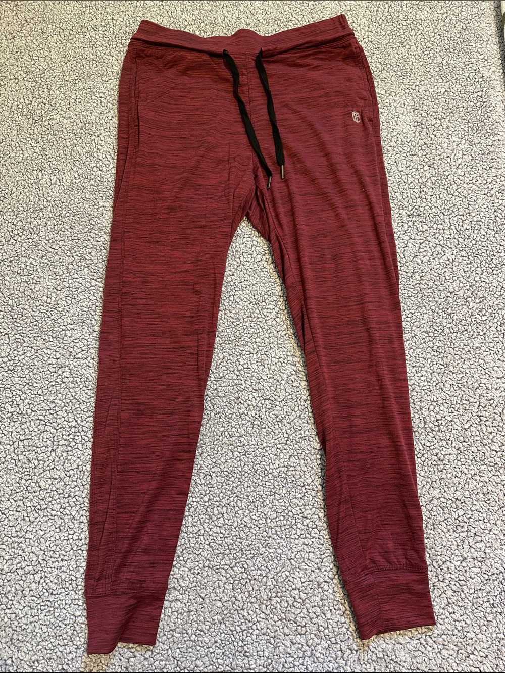 Born Primitive Maroon Joggers with Black Drawstring